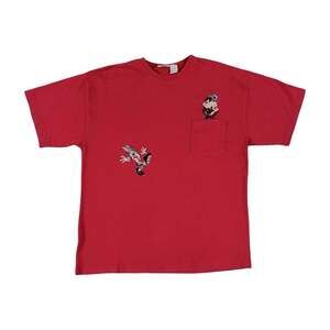 Vintage 1995 Warner Bros Embroidered Pocket Tshirt Size Large